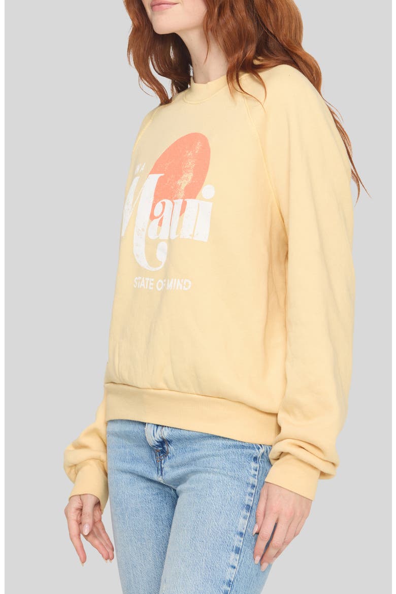 Maui State of Mind Graphic Sweatshirt, Alternate, color, SAHARA SUN