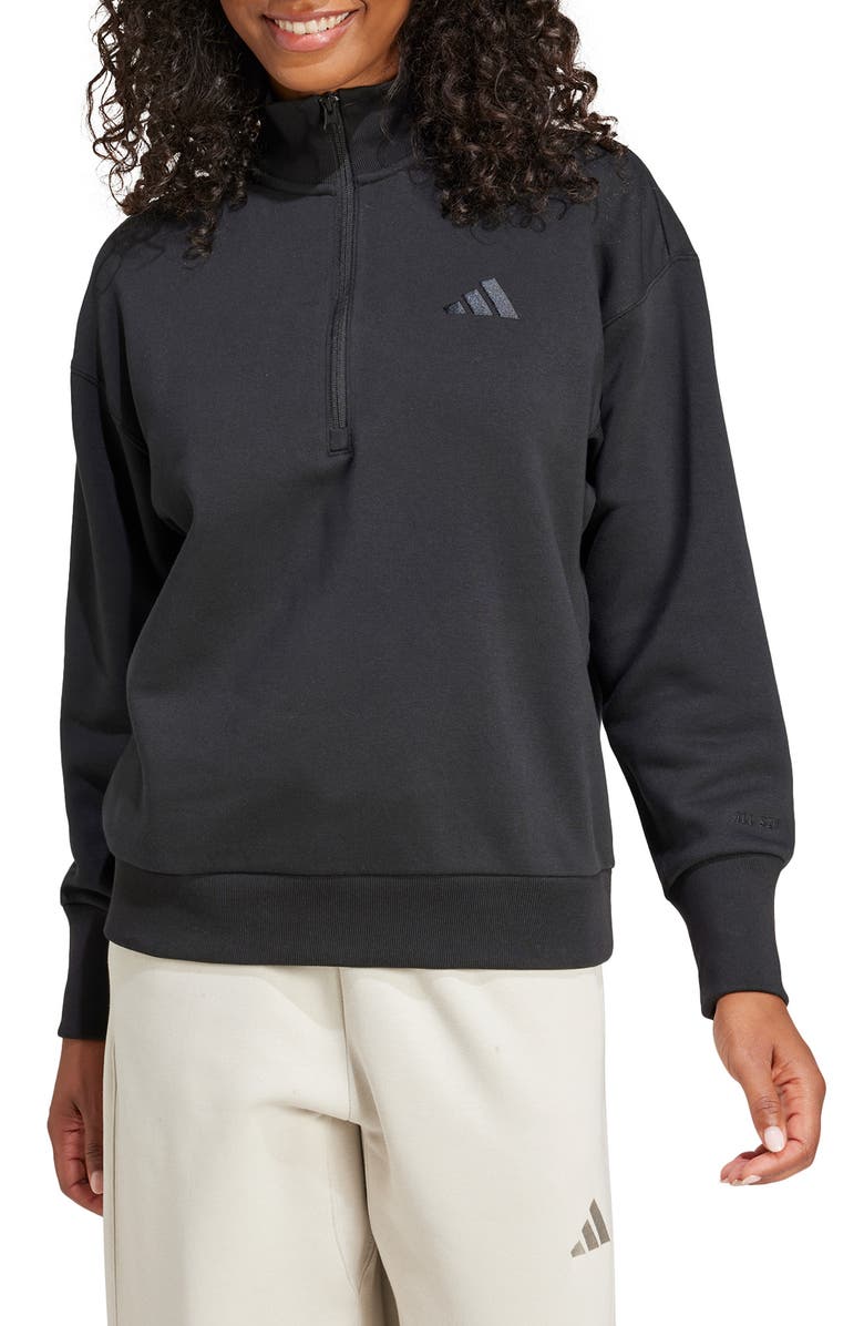 adidas All Szn Quarter Zip Sweatshirt, Main, color,