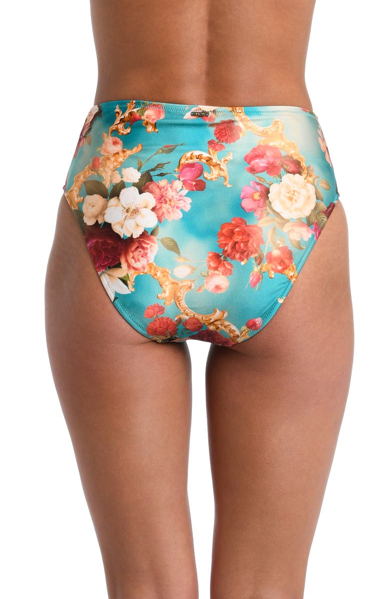 L'AGENCE Vanessa Roses High Waist Bikini Bottoms, Alternate, color, 