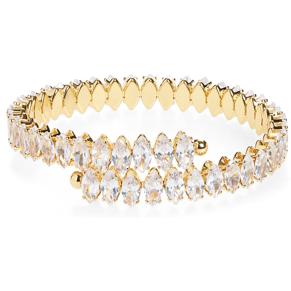 Natasha Cubic Zirconia Stone Cuff Bracelet