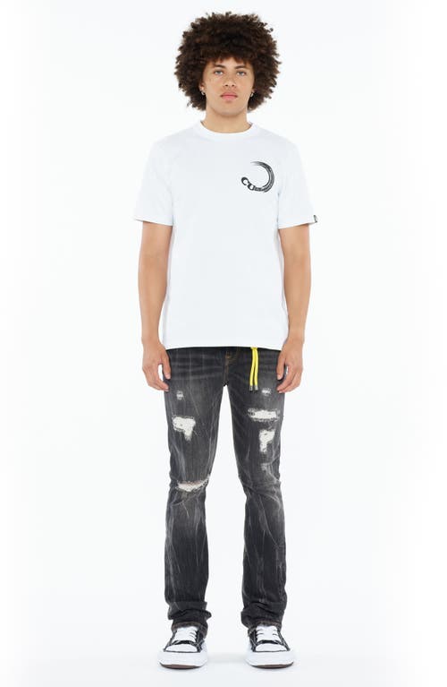 Cult Of Individuality Cotton Graphic T-shirt In White