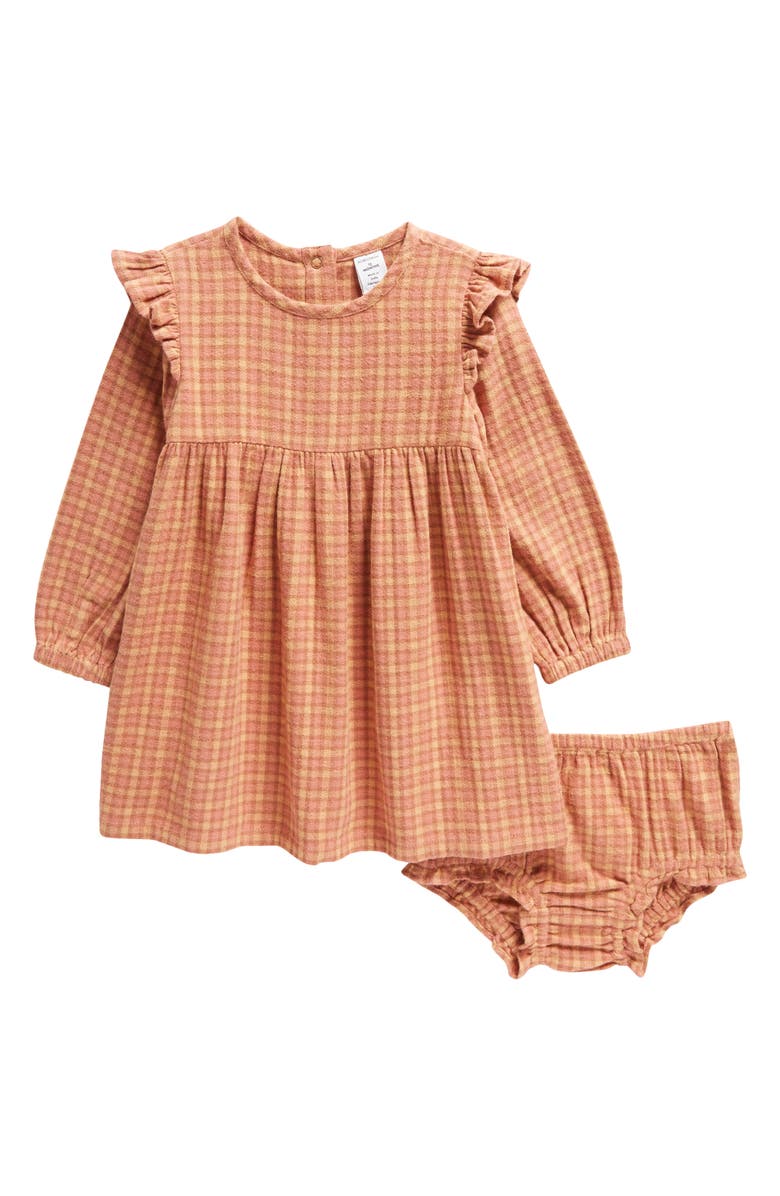 Nordstrom Ruffle Long Sleeve Dress & Bloomers, Main, color,