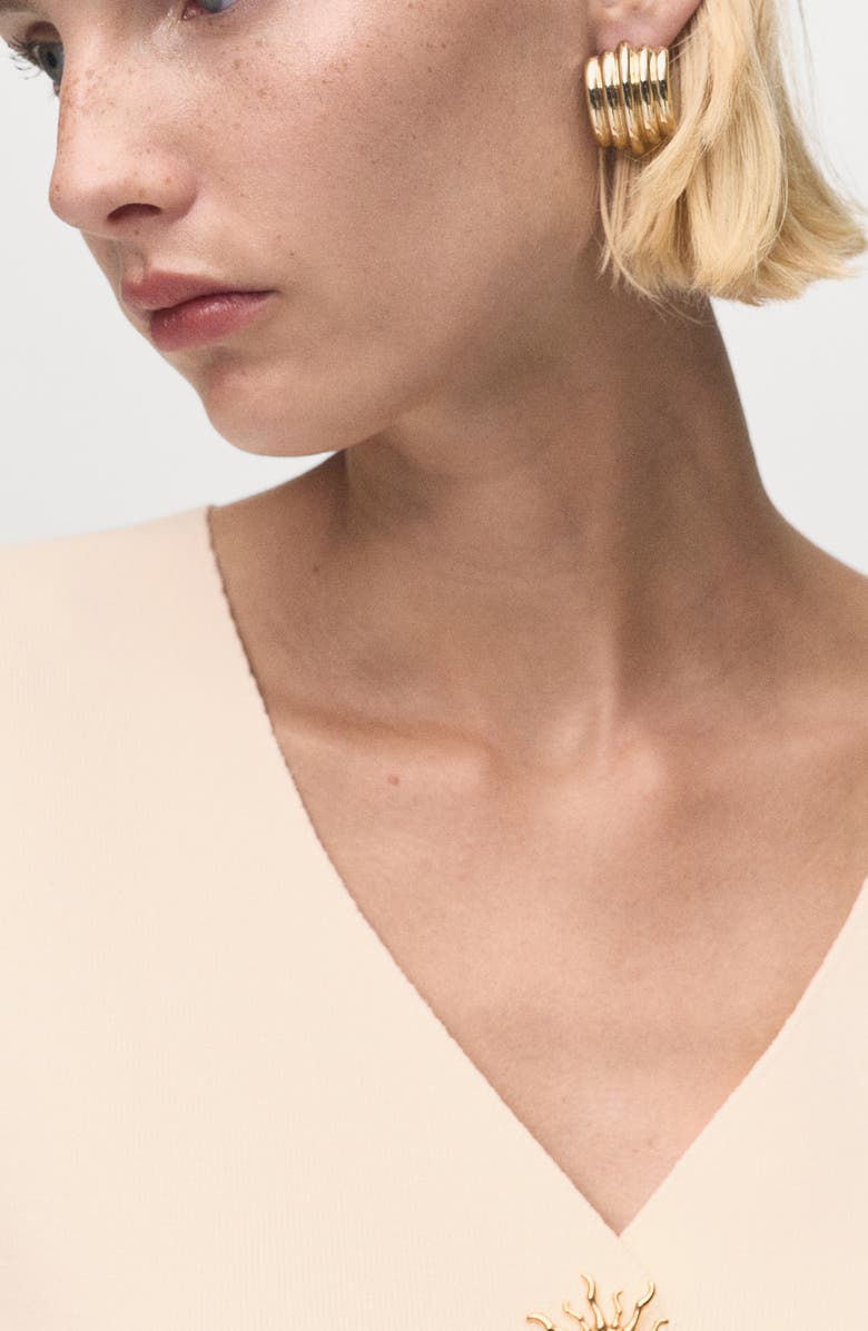 MANGO Knit Jacket, Alternate, color, Ecru