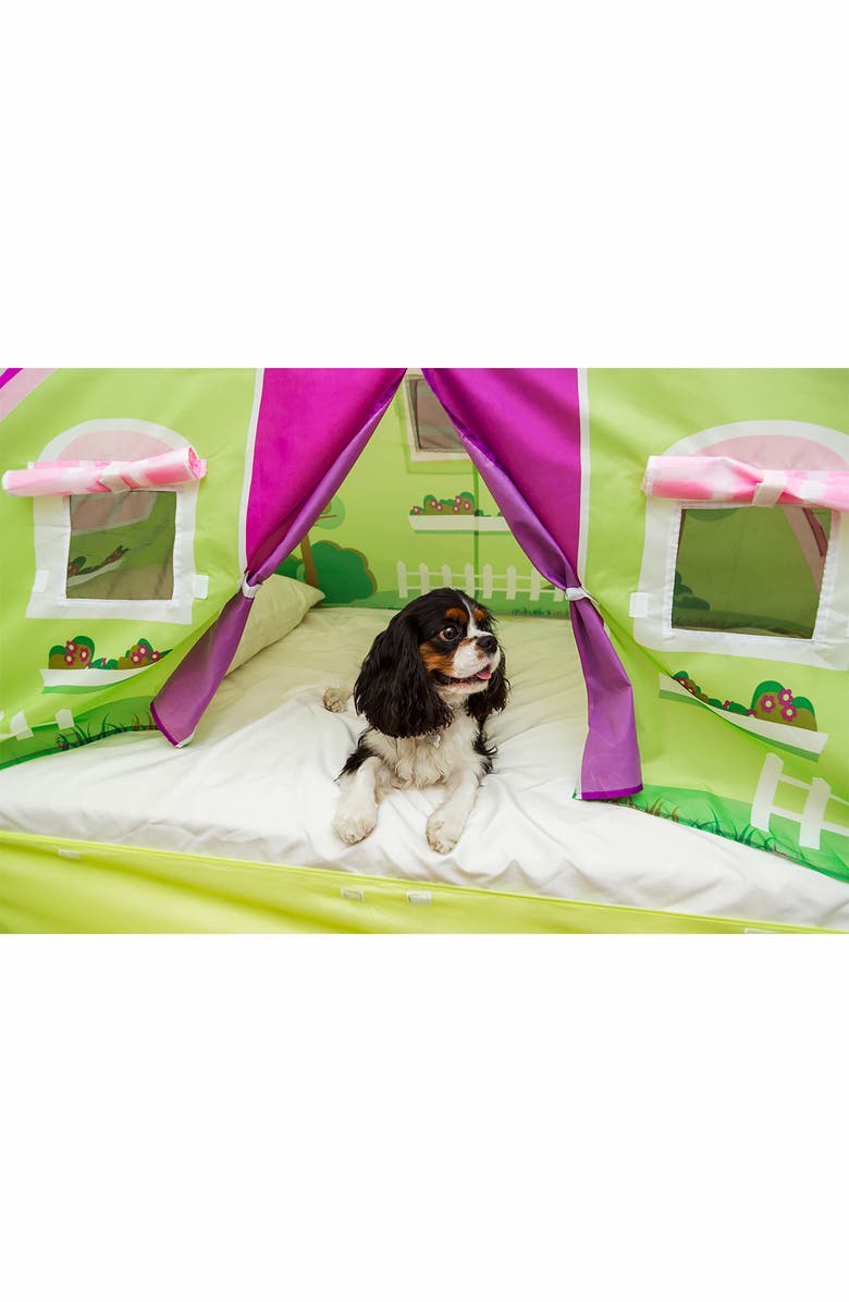 Pacific Play Tents Twin-Size Cottage Bed Tent, Alternate, color, Green