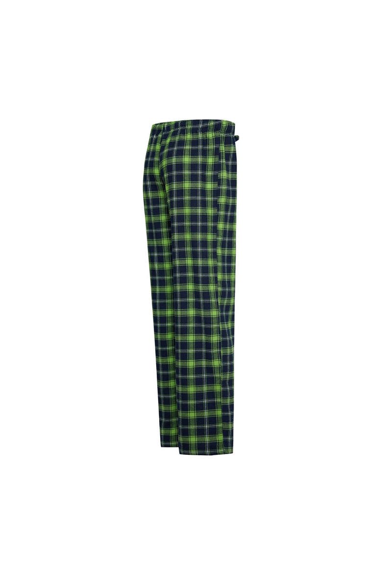 Women's Concepts Sport College Navy/Neon Green Seattle Seahawks Arctic T-Shirt & Flannel Pants Sleep Set, Alternate, color, Navy