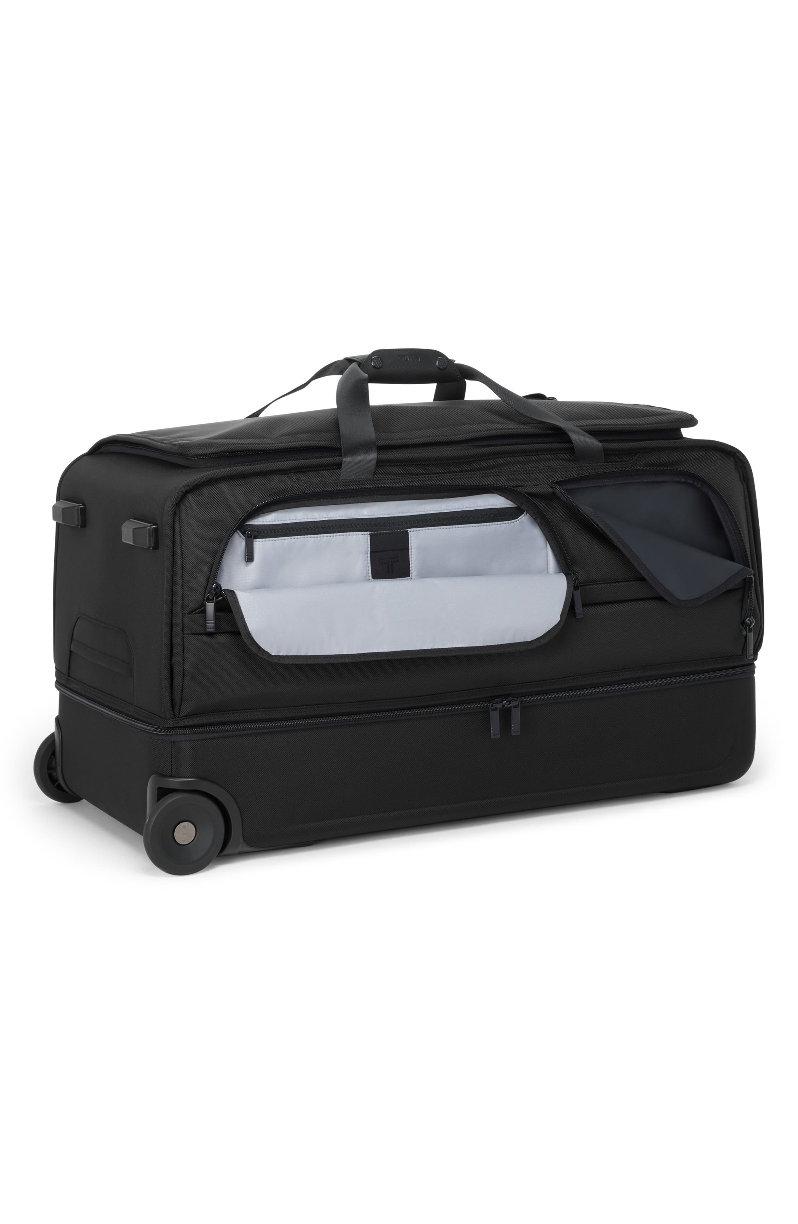 Large Two Wheel Duffel, Alternate, color, BLACK