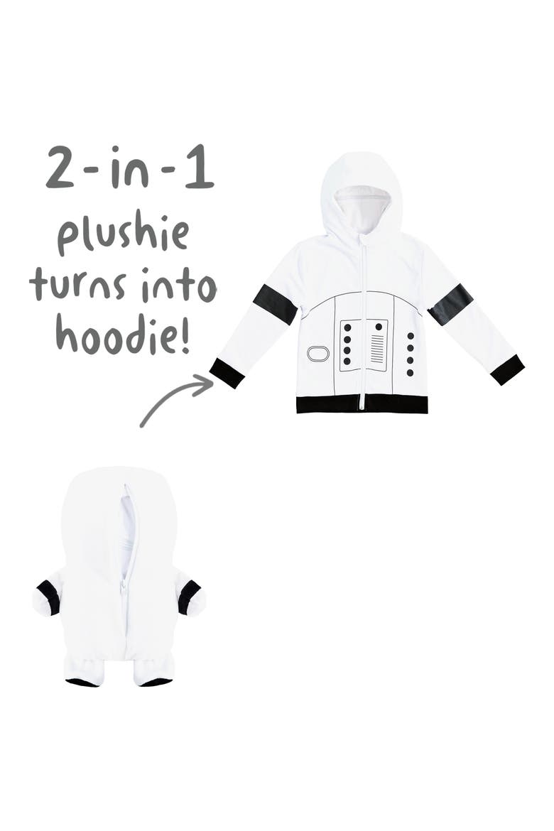 x Star Wars™ Storm Trooper 2-in-1 Plush Toy Hoodie, Alternate, color, WHITE