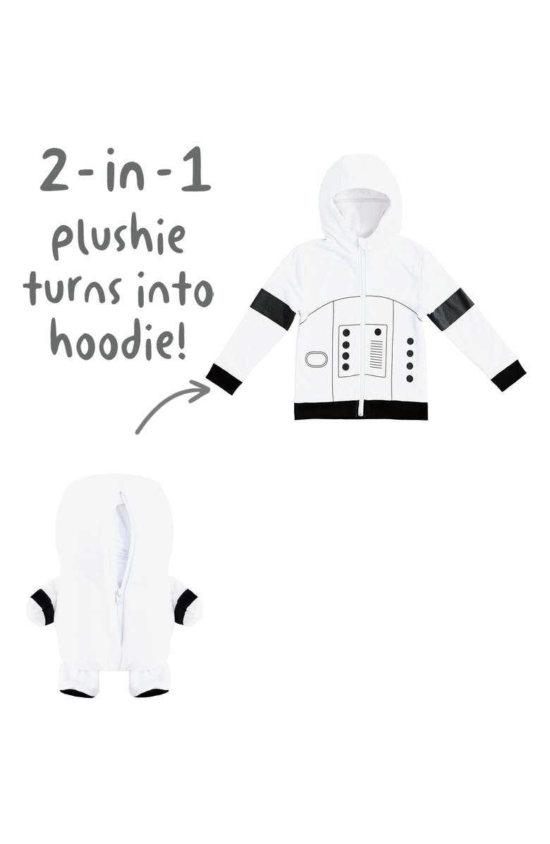 Cubcoats x Star Wars<sup>™</sup> Storm Trooper 2-in-1 Plush Toy Hoodie, Alternate, color, 