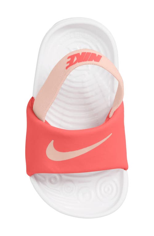 Nike Kids' Kawa Slingback Slide In Magic Ember/pink/white