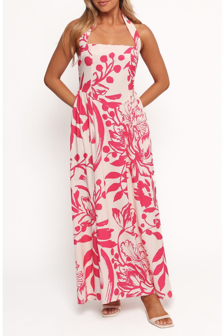 Kiera Print Maxi Dress, Main, color, ROSALIND