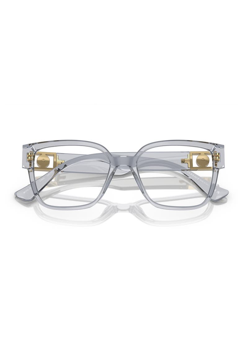 54mm Square Optical Glasses, Alternate, color, TRANSPARENT GREY