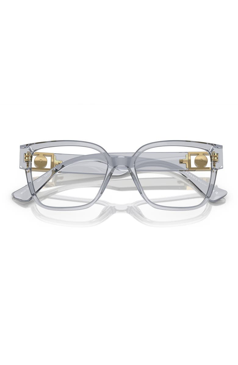Versace 54mm Square Optical Glasses, Alternate, color,