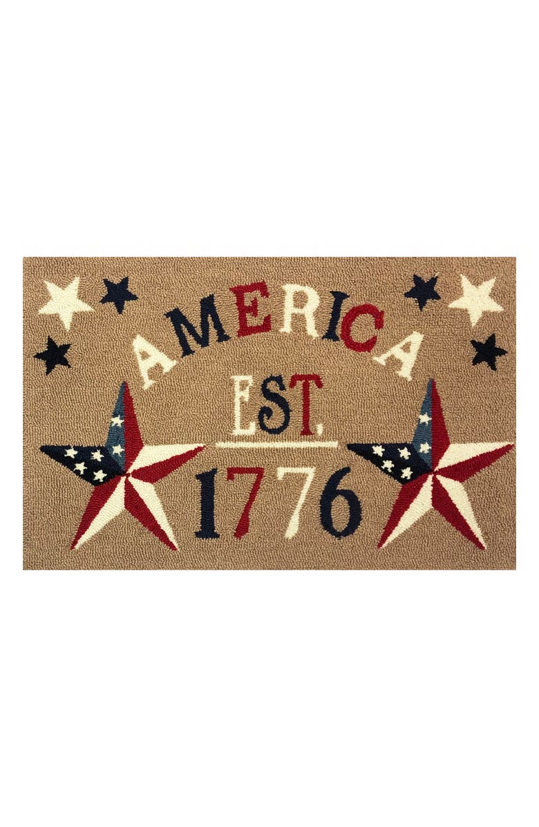 R16 HOME America 1776 Indoor/Outdoor Doormat, Main, color, Taupe Multi