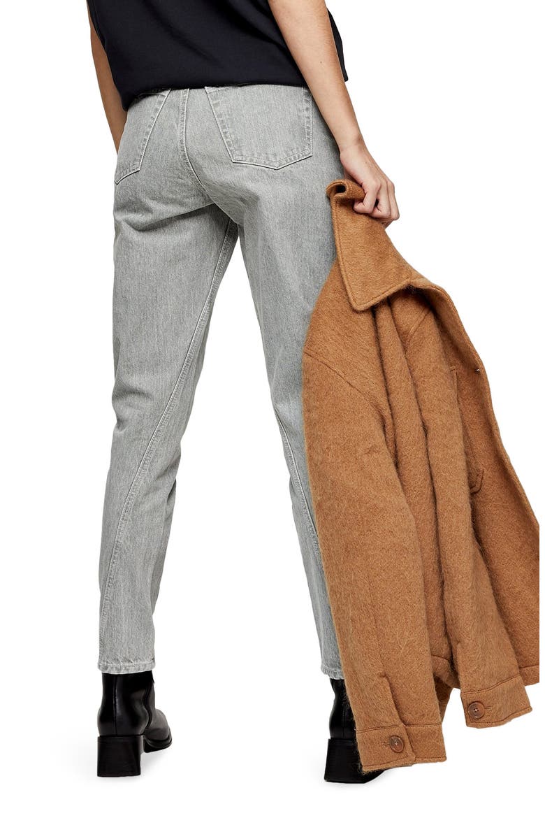 IDOL Twist Seam Mom Jeans, Alternate, color, MINT
