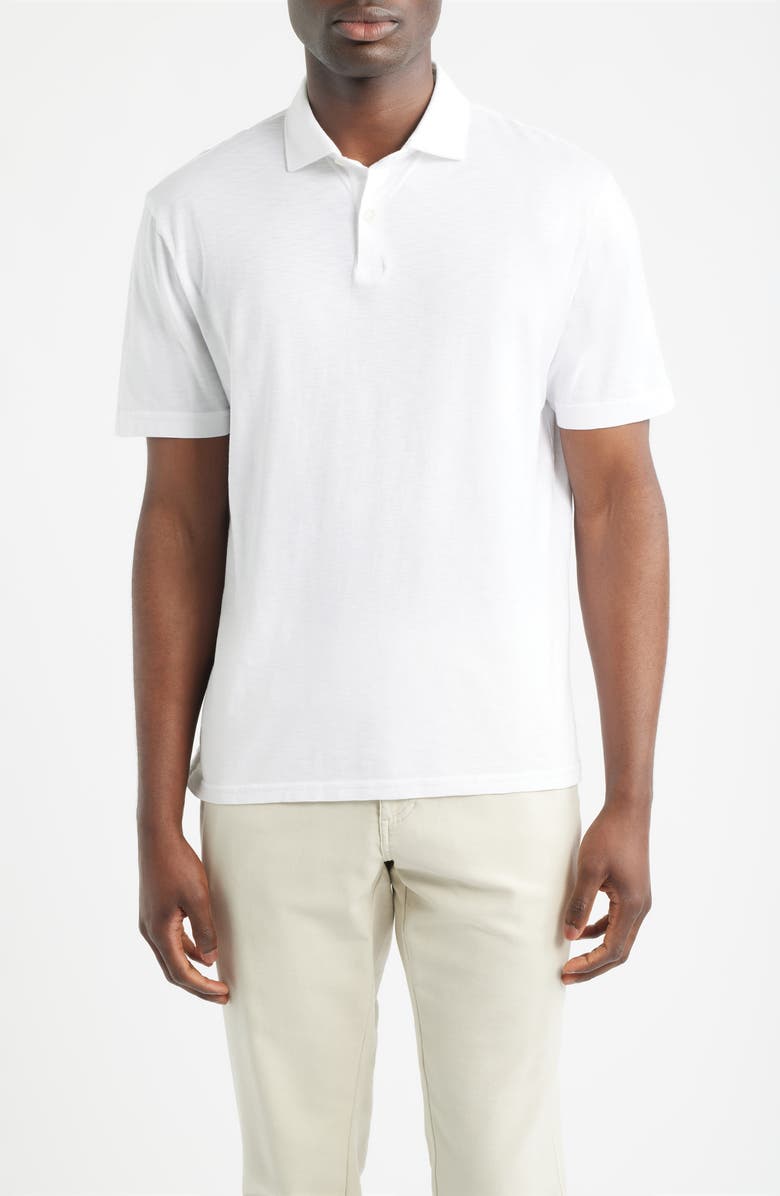 Peter Millar Crown Crafted Journeyman Pima Cotton Polo, Main, color, White