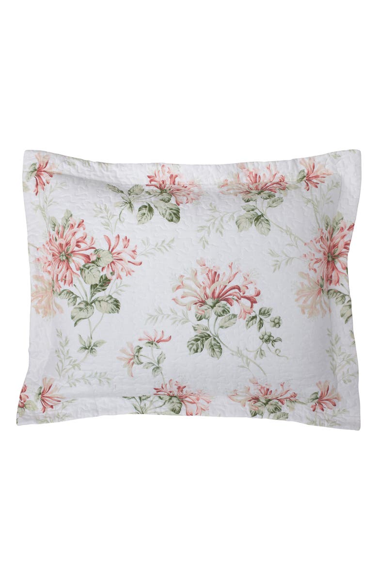 Laura Ashley Honeysuckle Twin Quilt & Sham Set, Alternate, color, Blush