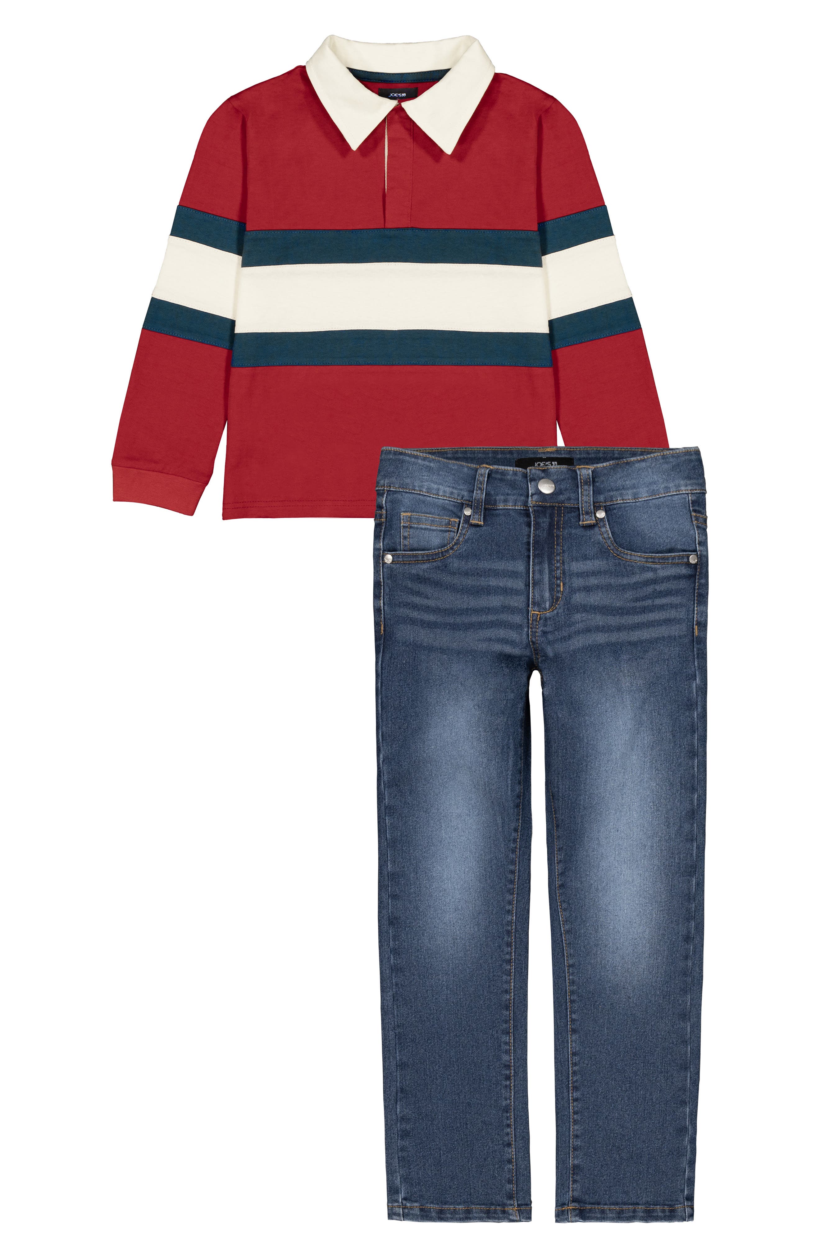 Joe's Jeans Rugby T-Shirt & Straight Leg Jeans