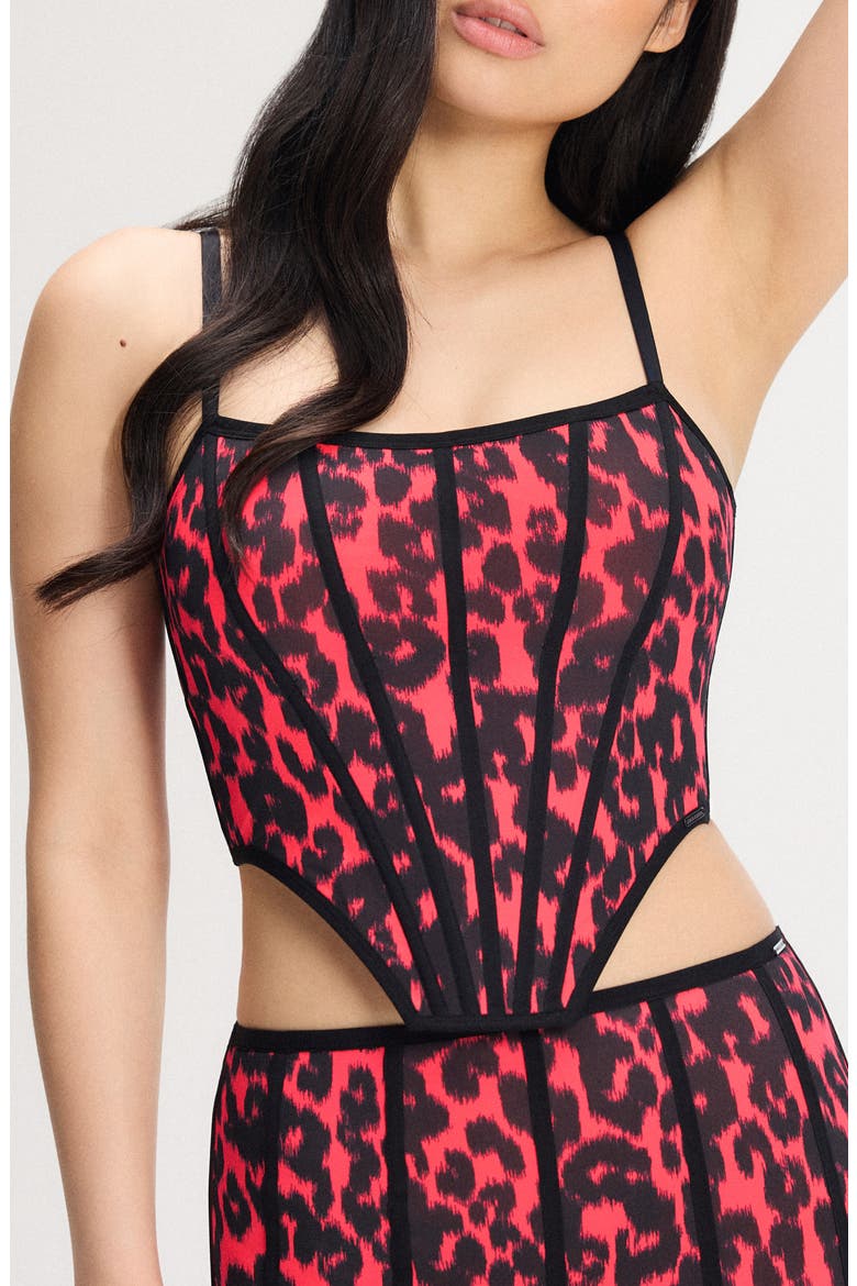 City Kitty Bustier, Main, color, OPEN LATE RED VINTAGE