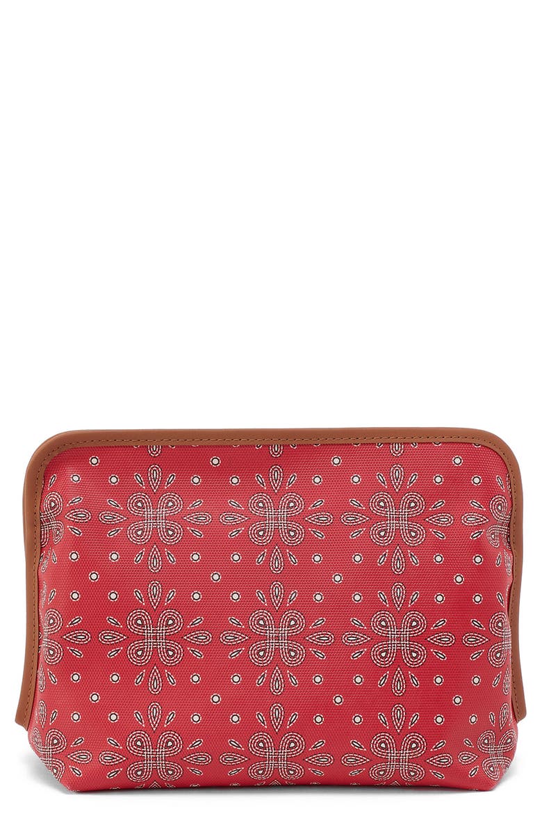 HOBO Large Beauty Coated Canvas Cosmetics Pouch, Main, color, 