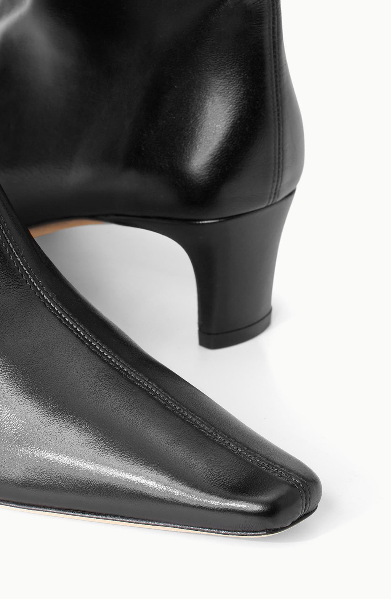 Wally Flat Ankle Boot, Alternate, color, BLACK