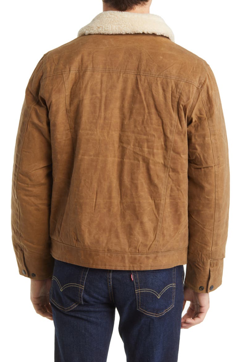 Waxed Cotton Mechanic Jacket, Alternate, color, KHAKI