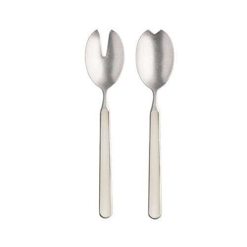 Mepra Fantasia Pewter Salad Serving Set In Multi