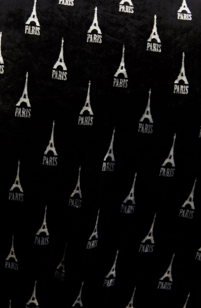 Balenciaga Eiffel Tower Velvet Pyjama Jacket, Alternate, color,