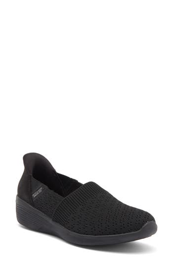 Skechers Arya Swift-fit Slip-on Sneaker In Black