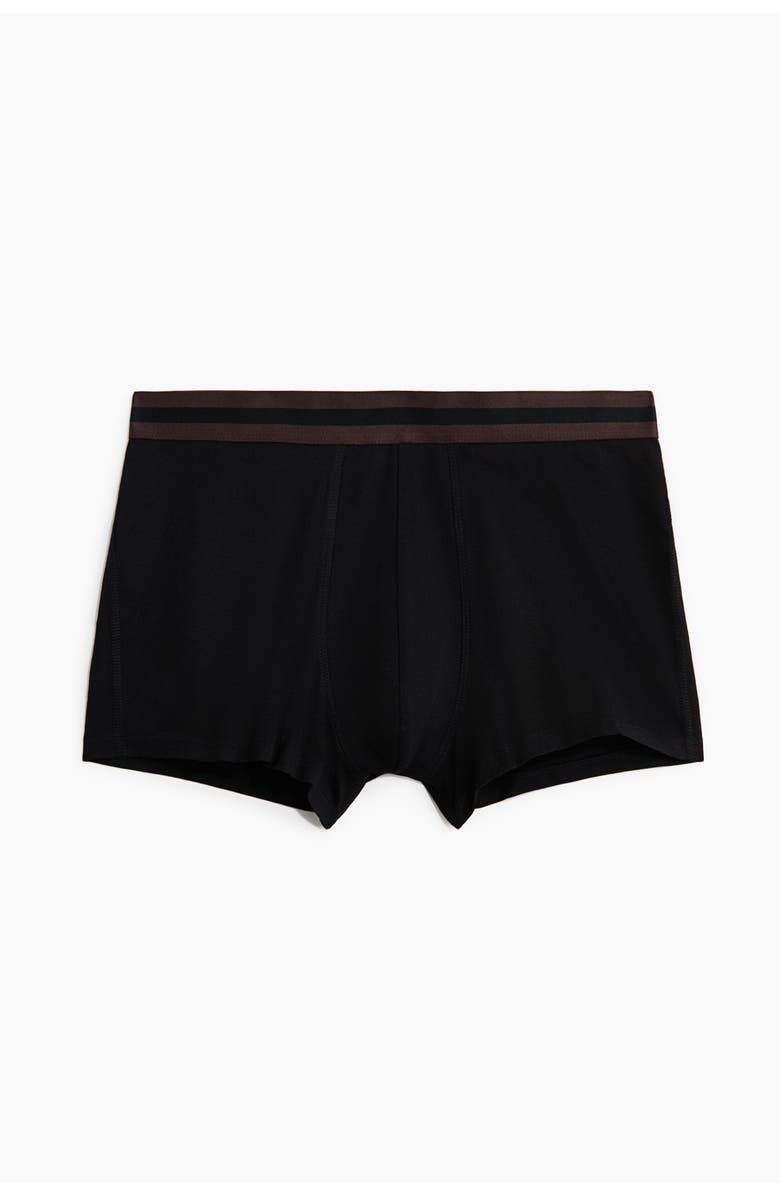 H&M 10-pack cotton short boxer briefs, Alternate, color, Black/Brown