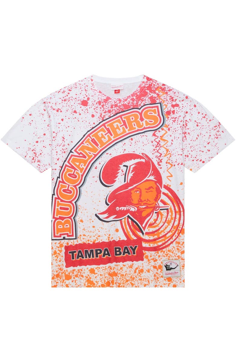 Mitchell & Ness Men's Mitchell & Ness White Tampa Bay Buccaneers Team Burst Sublimated T-Shirt, Alternate, color, 