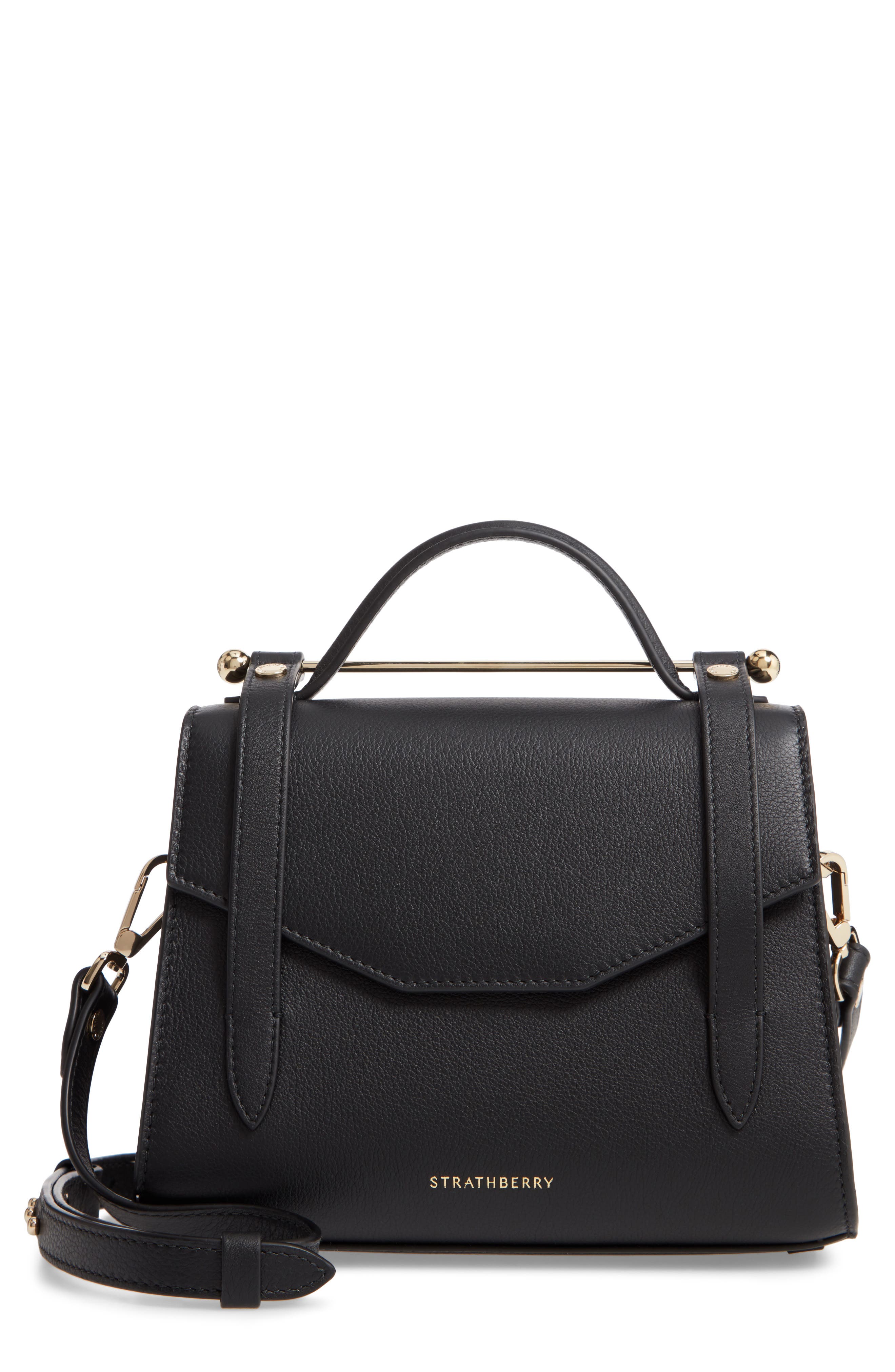 Strathberry Mini Allegro Calfskin Leather Tote, Main, color, 