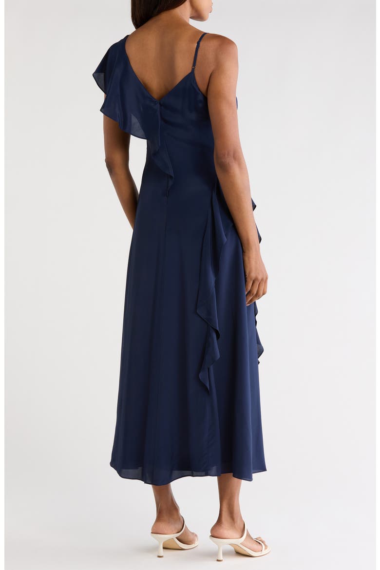 Irie Cap Sleeve Ruffle Maxi Dress, Alternate, color, NAVY
