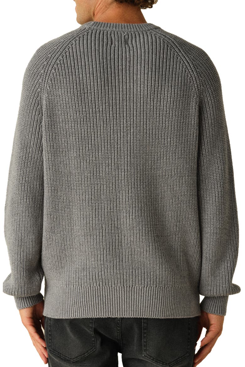 Neptune Organic Cotton Blend Sweater, Alternate, color, CHARCOAL HEATHER GREY