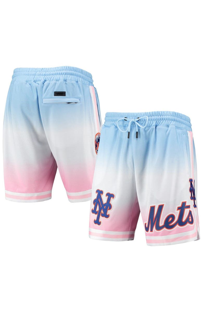 PRO STANDARD Men's Pro Standard Blue/Pink New York Mets Team Logo Pro Ombre Shorts, Alternate, color, 