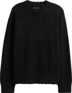 AllSaints Wolf Distressed Crewneck Sweater