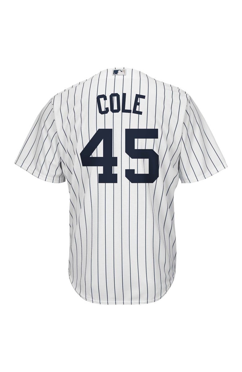 PROFILE Men's Gerrit Cole White/Navy New York Yankees Big & Tall Replica Player Jersey, Alternate, color, 