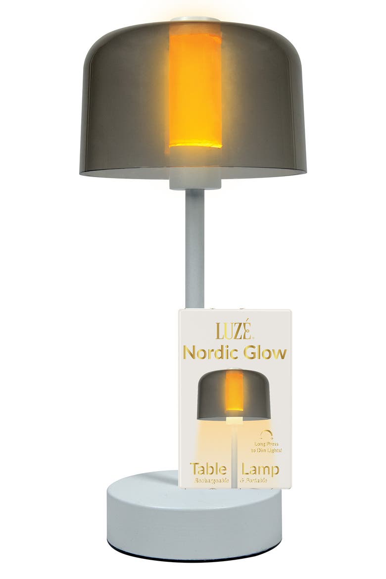 Cordless Rechargeable Table Lamp, Alternate, color, WHITE