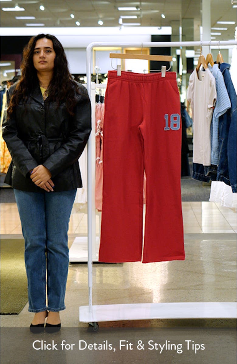 Denim 18 Appliqué Baggy Sweatpants, sales video thumbnail