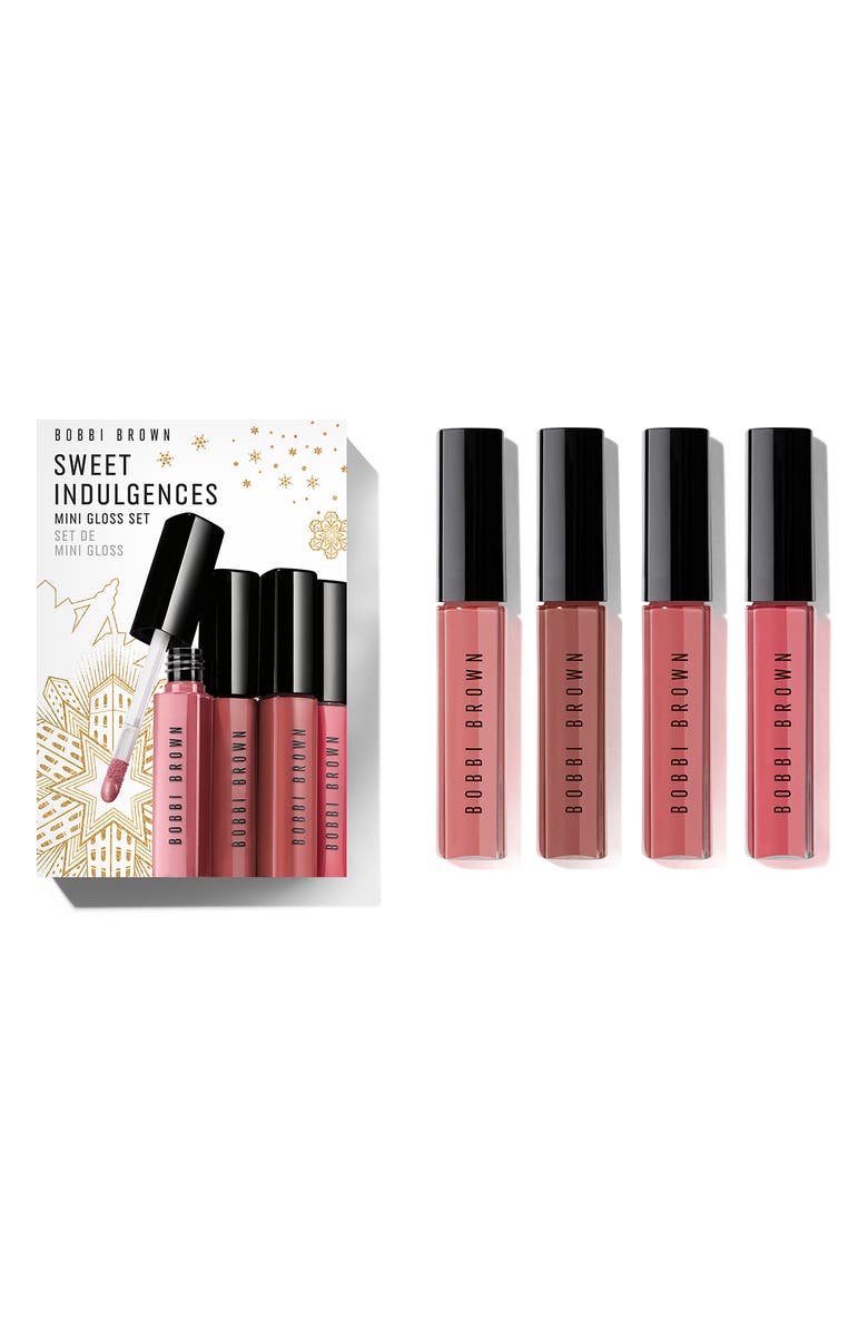 Bobbi Brown Sweet Indulgences Travel Size Crushed Oil-Infused Lip Gloss Set USD $77 Value, Main, color, 