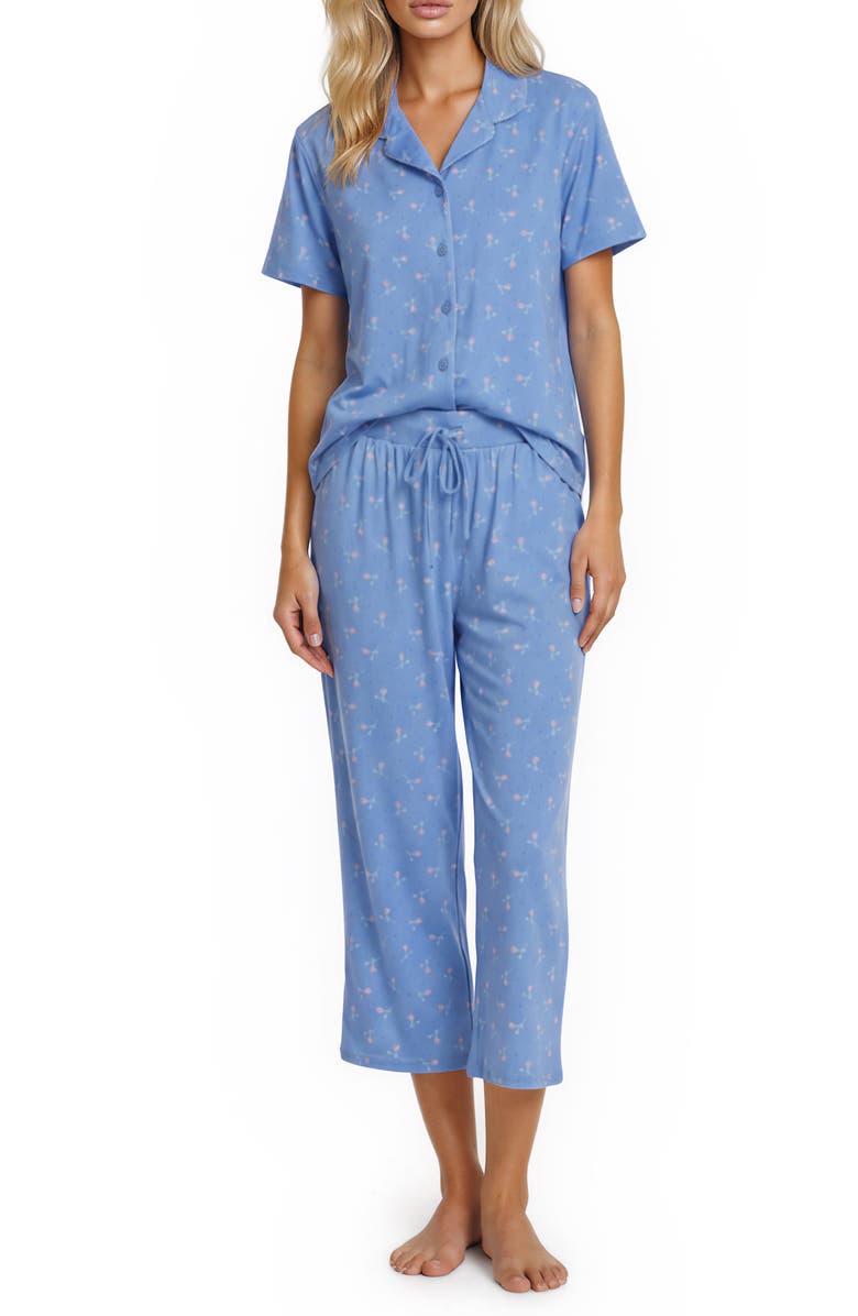 Flora By Flora Nikrooz Gabbie Pajamas, Main, color, Denim