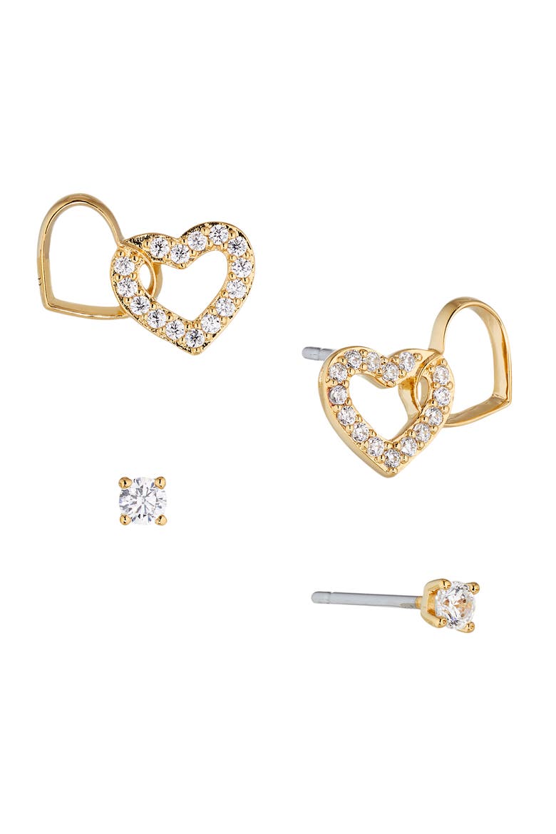 Heartbreaker Set of 2 Earrings, Main, color, GOLD