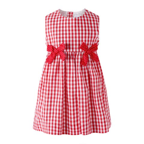 Gingham Bow Dress and Bloomers (Baby)