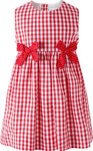 Rachel Riley Gingham Bow Dress and Bloomers