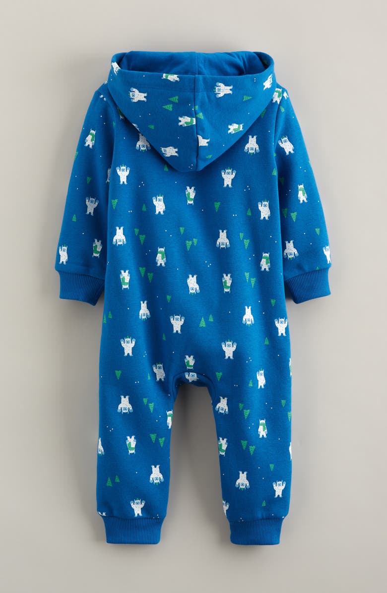 Tucker + Tate Cozy Hooded Romper, Alternate, color, Blue Empire Cozy Yeti