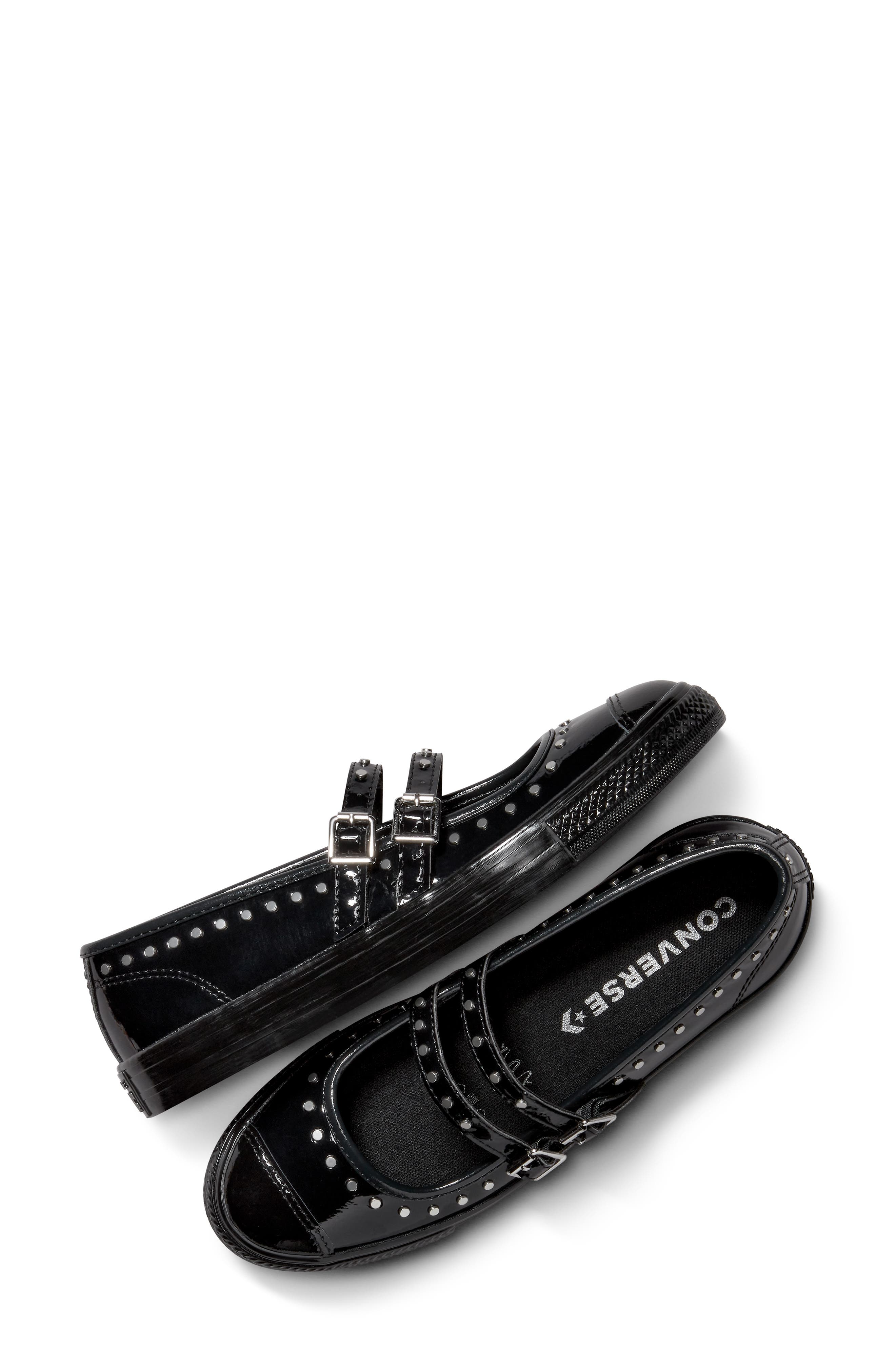 Converse Dainty Mary Jane Oxford Sneaker, Alternate, color, Black/ Black