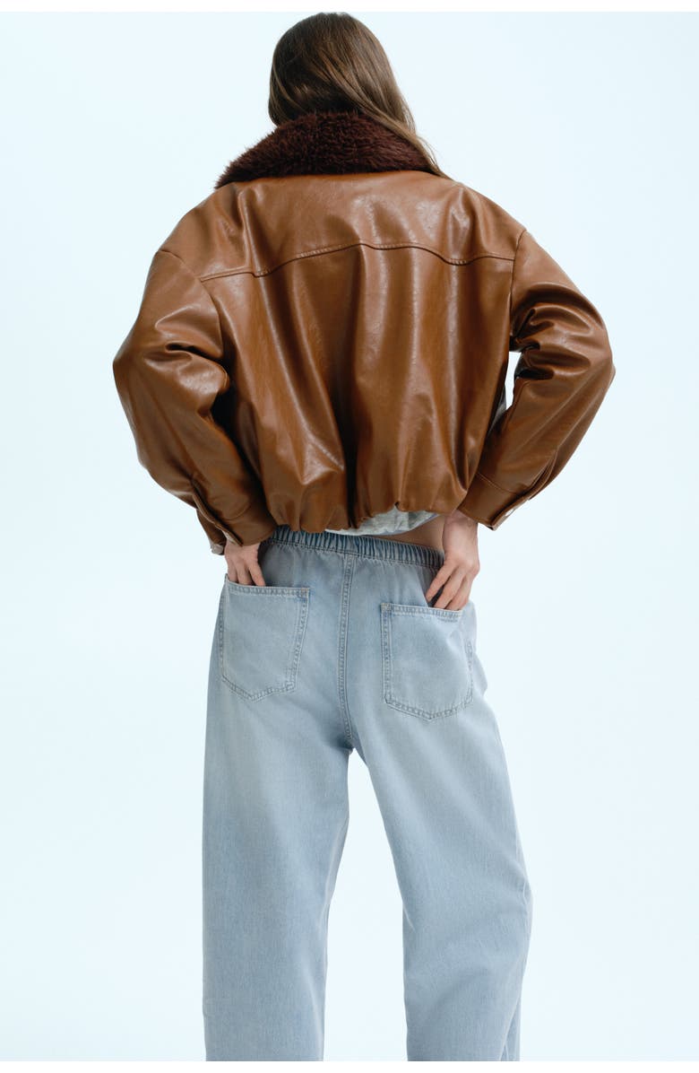 H&M Denim Drawstring Trousers, Alternate, color, 