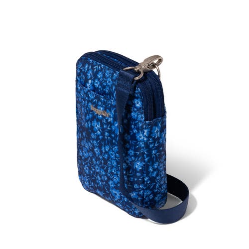 Baggallini Modern Take Two Rfid Crossbody Bag In Navy Petal