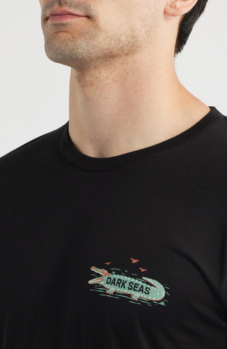 DARK SEAS Land of Sunsine Cotton Graphic T-Shirt, Alternate, color, Black