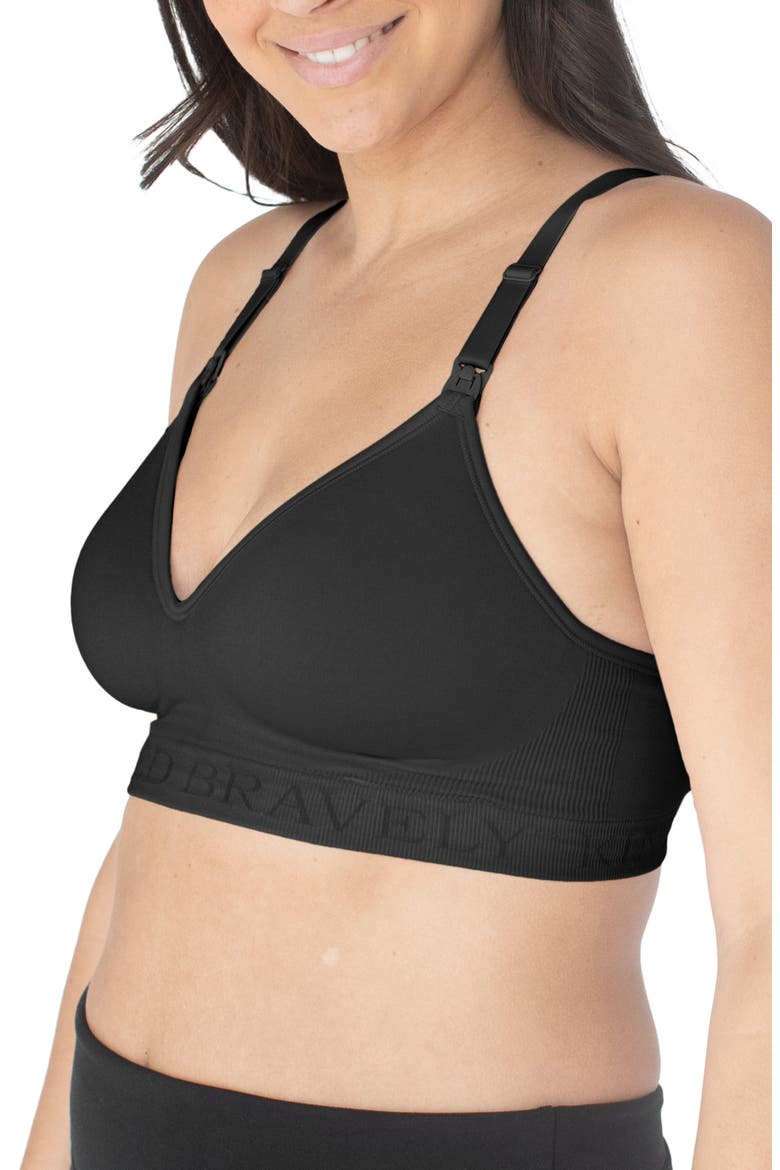 Sublime Contour Maternity & Nursing Bra-Sizing Available from B-D Cup, Alternate, color, BLACK