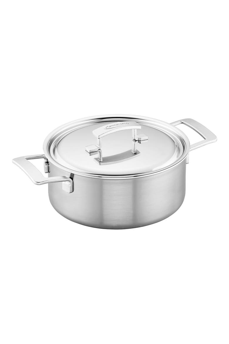 Industry 5-Ply 5.5-Quart Stockpot with Lid, Main, color, STAINLESS STEEL